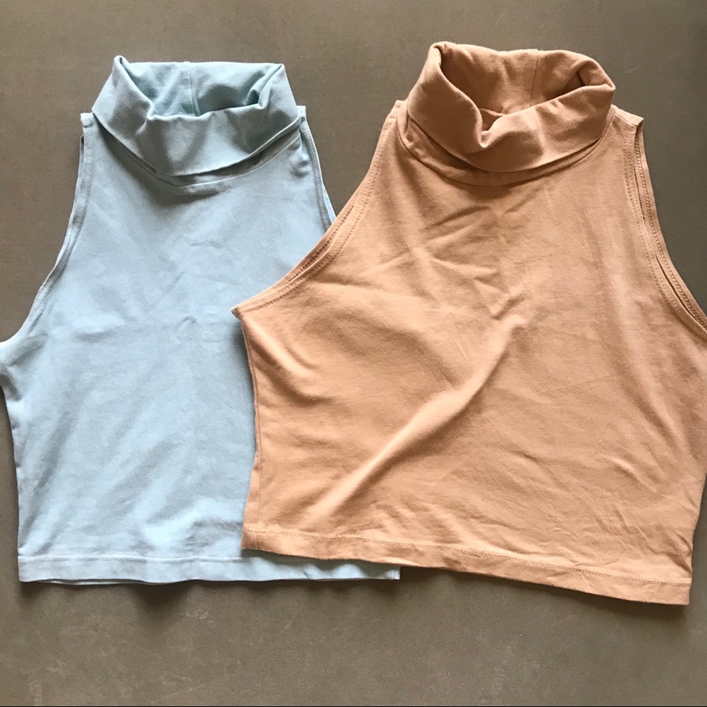 Turtleneck crop top american apparel